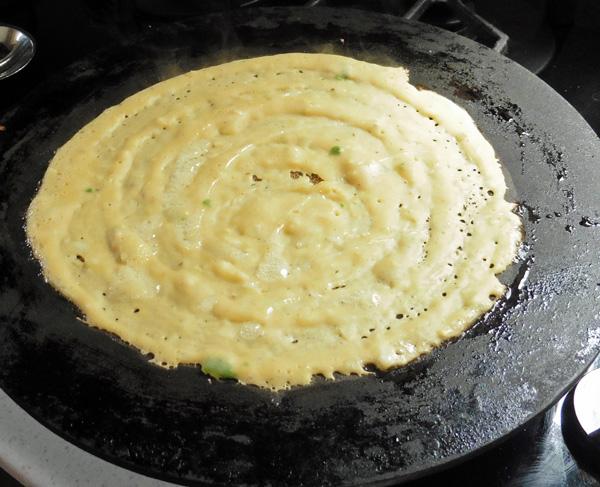 Besan (Gram Flour) Chilla Pancake Dosa 1, Vegan & Gluten Free 