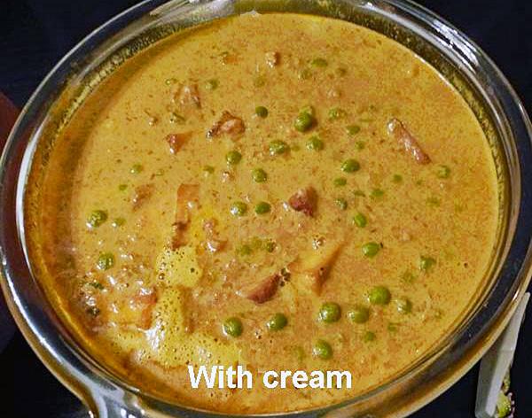 Matar paneer (Peas and Cheese Curry)
