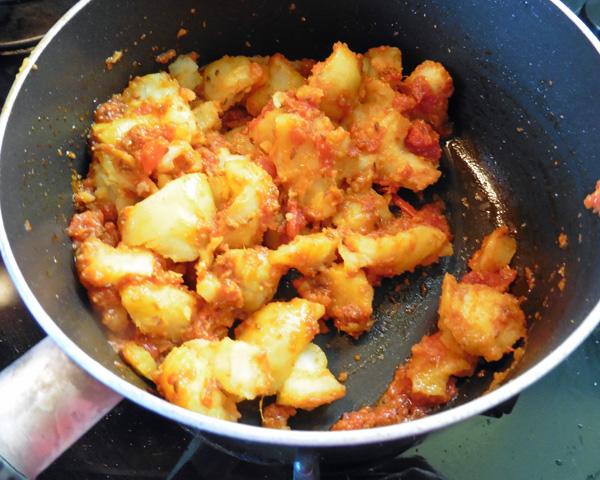 Potato Curry 1, Without Onions (Onion Free), North Indian