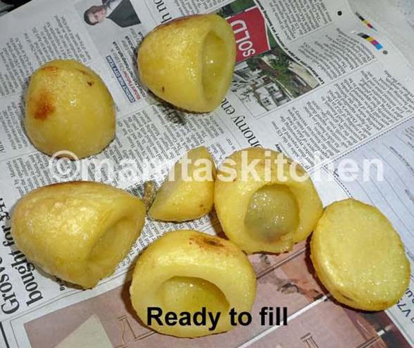 Stuffed Potatoes Curry - 1