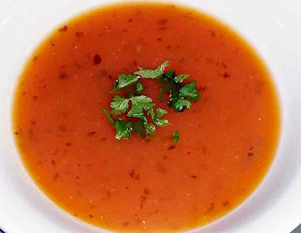 Tomato And Carrot Soup With Ginger