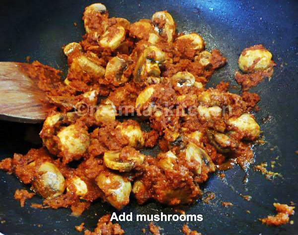 Matar Mushroom - Mushroom and Peas Curry