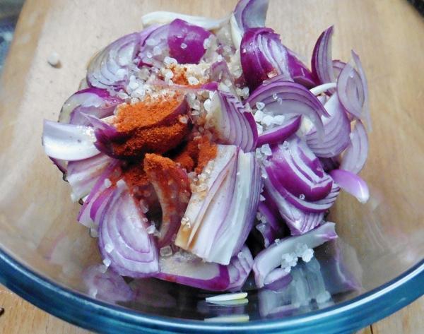 Pickled Onion Salad in Vinegar - Indian Home Style