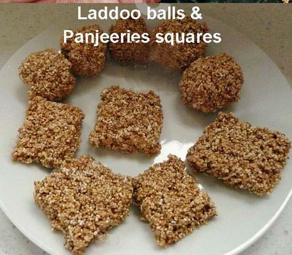 Amaranth Seed Sweet Balls (Laddoo) or Burfi (Squares)