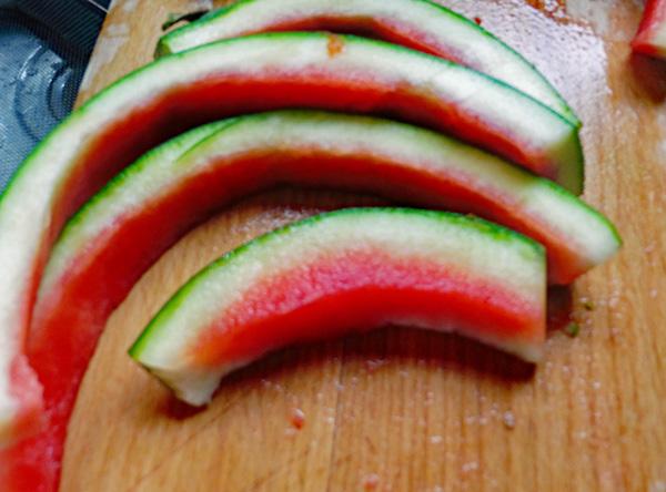 Watermelon Skin Pickle Style Bhaji/Sabji