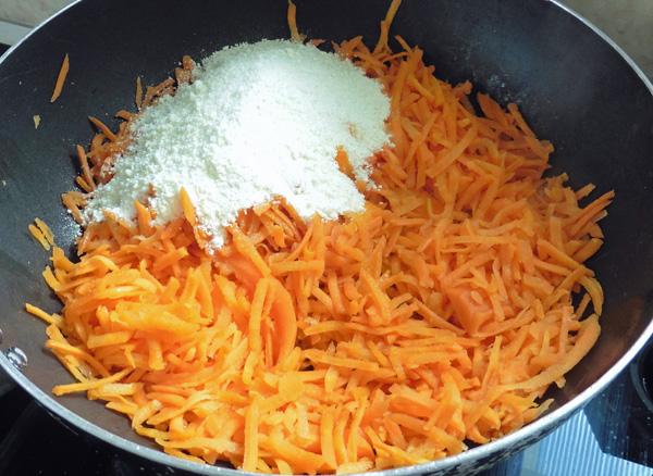 Carrot Halva Or Burfi 5, Microwave Version, With Sugar Free Sweetner And Skimmed Milk Powder