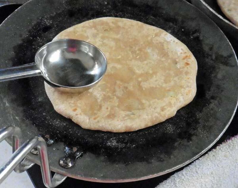 Potato Stuffed Paratha (Bread) - picture