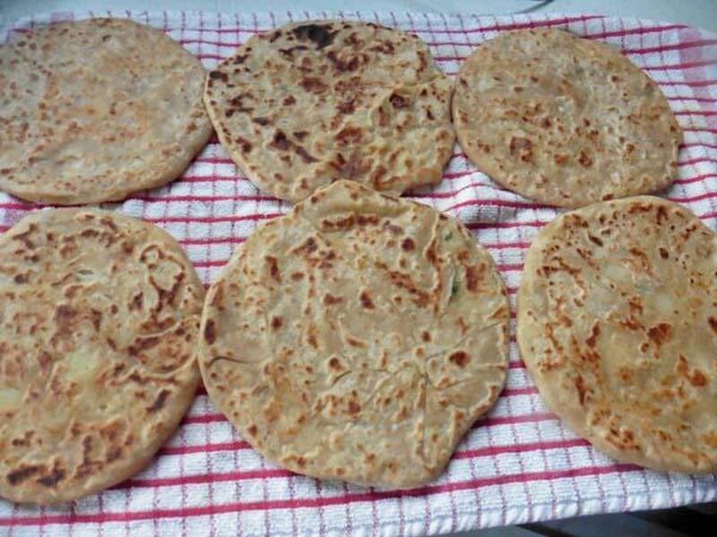 Potato Stuffed Paratha (Bread) - picture