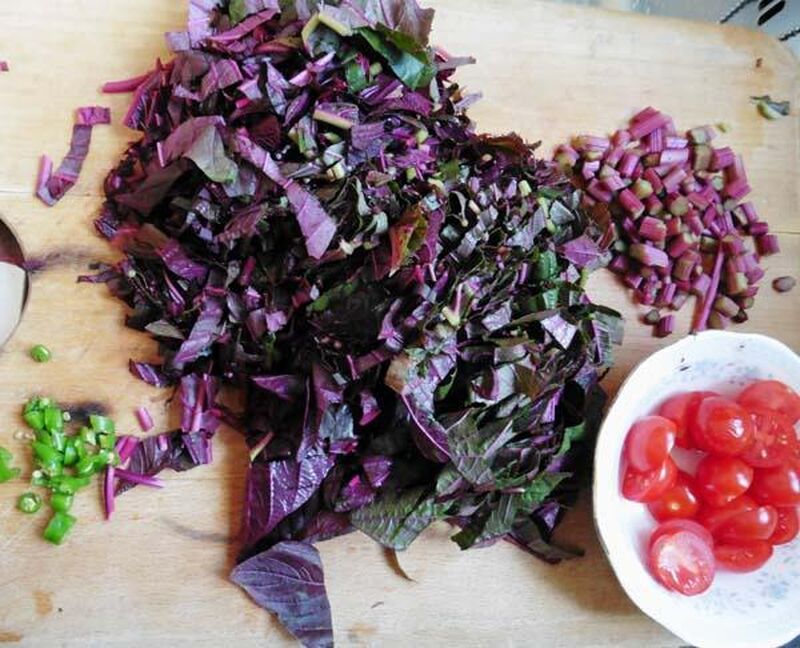 Amaranth Leaves Dry Curry - Free From Onion and Garlic - picture