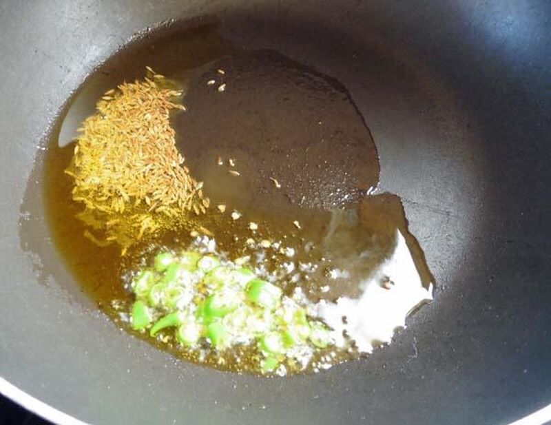 Amaranth Leaves Dry Curry - Free From Onion and Garlic - picture