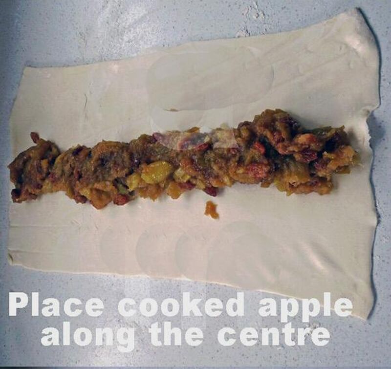 Apple And Cinnamon Puff Pastry Rolls - picture