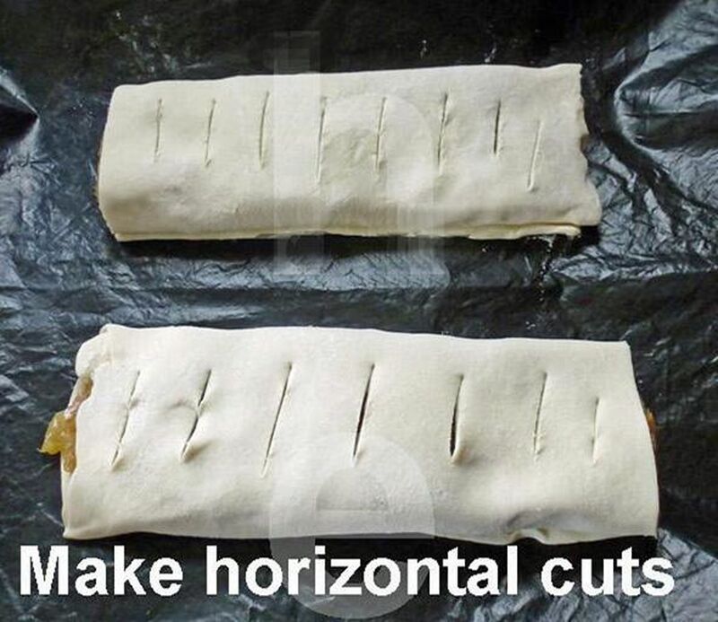 Apple And Cinnamon Puff Pastry Rolls - picture