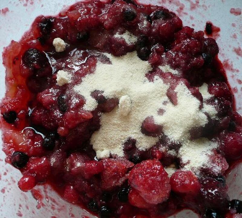 Apple and Mixed Berries Crumble - picture