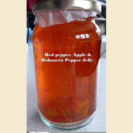 Apple, Sweet Red Pepper and Habanero Chilli Jelly