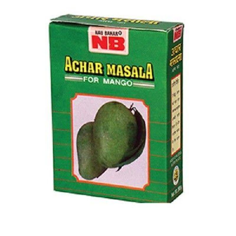 Aubergine and Potato Pickle-Style Dry Curry With Mango Pickle Masala Mix - picture