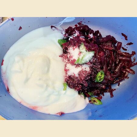 Beetroot Raita (Yoghurt)