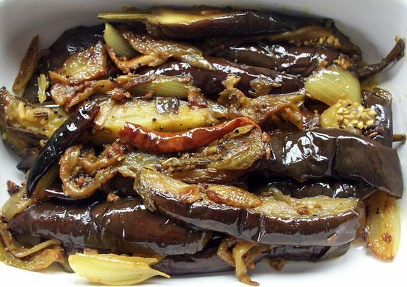 Bengali-Style Stir Fried Aubergine - picture