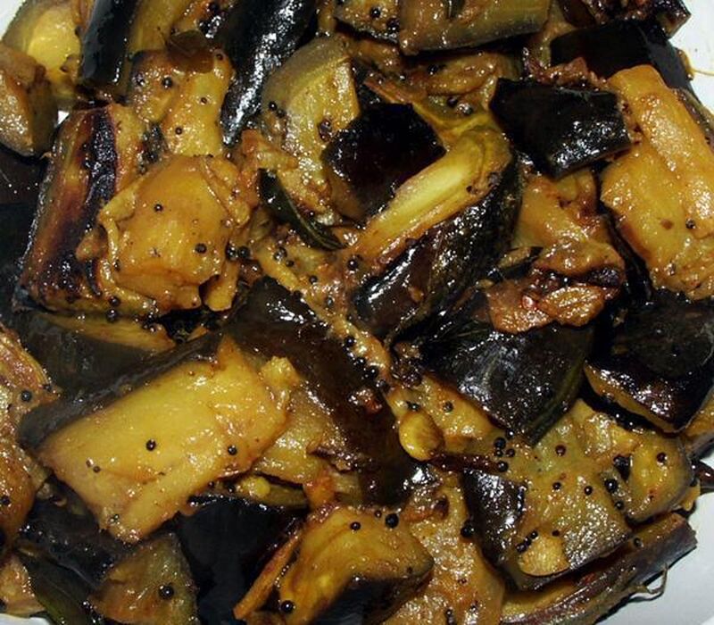 Bengali-Style Stir Fried Aubergine - picture