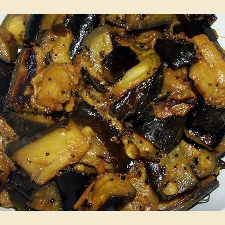 Bengali-Style Stir Fried Aubergine
