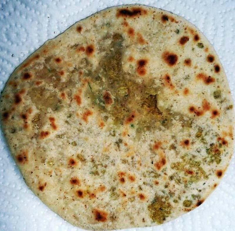 Chana Dal (Split Bengal Gram) Stuffed Paratha (Indian Flatbread) - picture