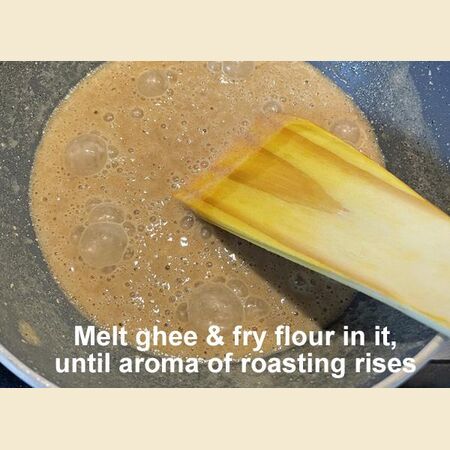 Chapati Flour Halva Dessert