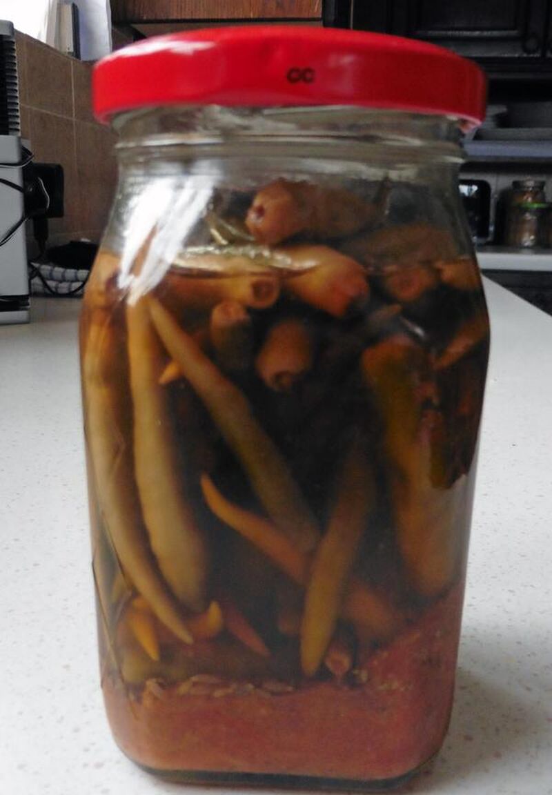 Chillies Pickled in Vinegar - picture