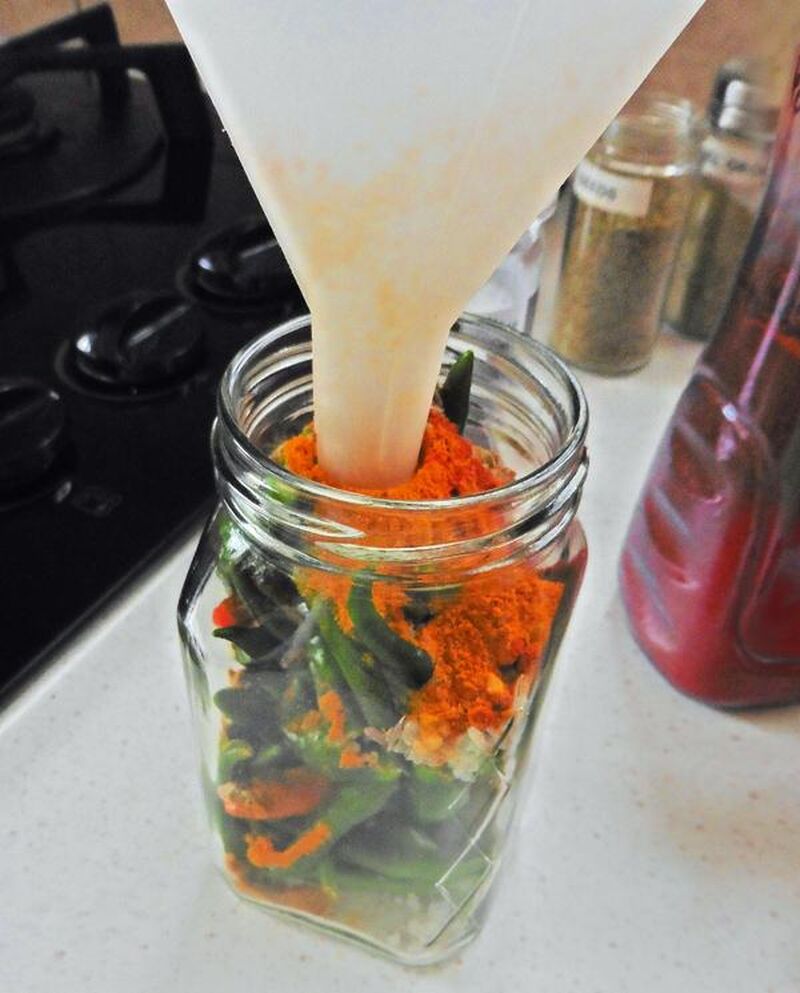 Chillies Pickled in Vinegar - picture