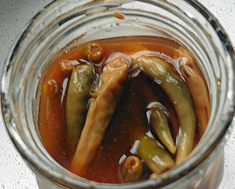 Chillies Pickled in Vinegar - picture