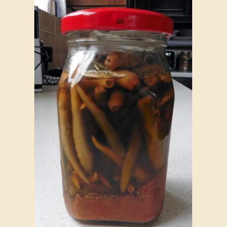 Chillies Pickled in Vinegar