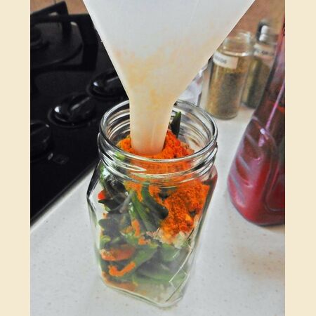 Chillies Pickled in Vinegar