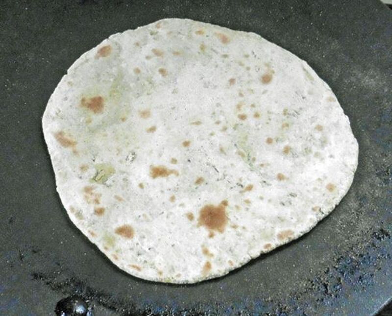 Lambsquarter Roti or Paratha (Indian Flatbread) - picture