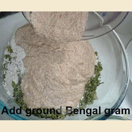 Wheat Flour and Bengal Gram Roti (Indian Flatbread)