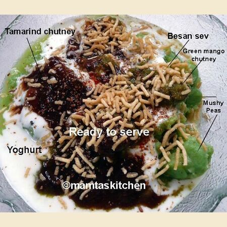 Mushy Peas Chaat (Spicy Indian Street Food)
