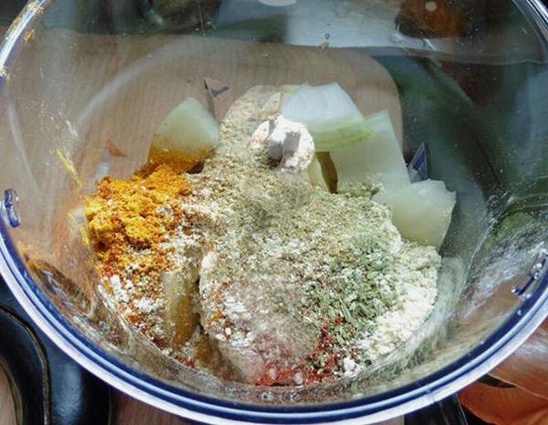 Aubergines Stuffed with Gram Flour and Spices - picture