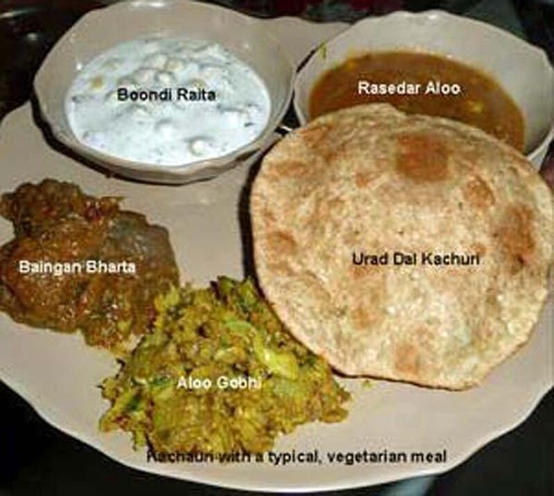 Deep Fried Indian Snack with Urad Dal (Split, Skinless Black Gram) Stuffing (Street Food) - picture